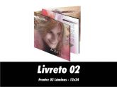 1.000 Encartes CD, tipo Livreto, 12x24, 2 laminas + fundo